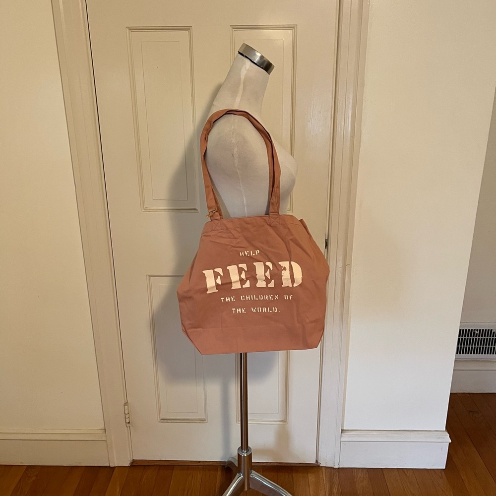 NWT FEED Canvas Tote Help Feed The Children of the World Tote